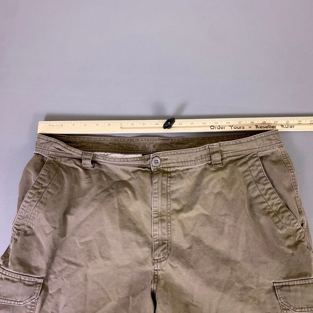 Columbia Cargo Shorts Men's Size 42w 10i Brown Omni-Shade Cotton Hiking Outdoor*
